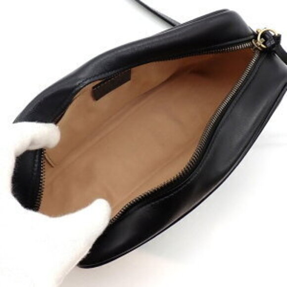 Gucci GG Marmont Shoulder Bag Black Quilted Leather - Picture 5 of 10